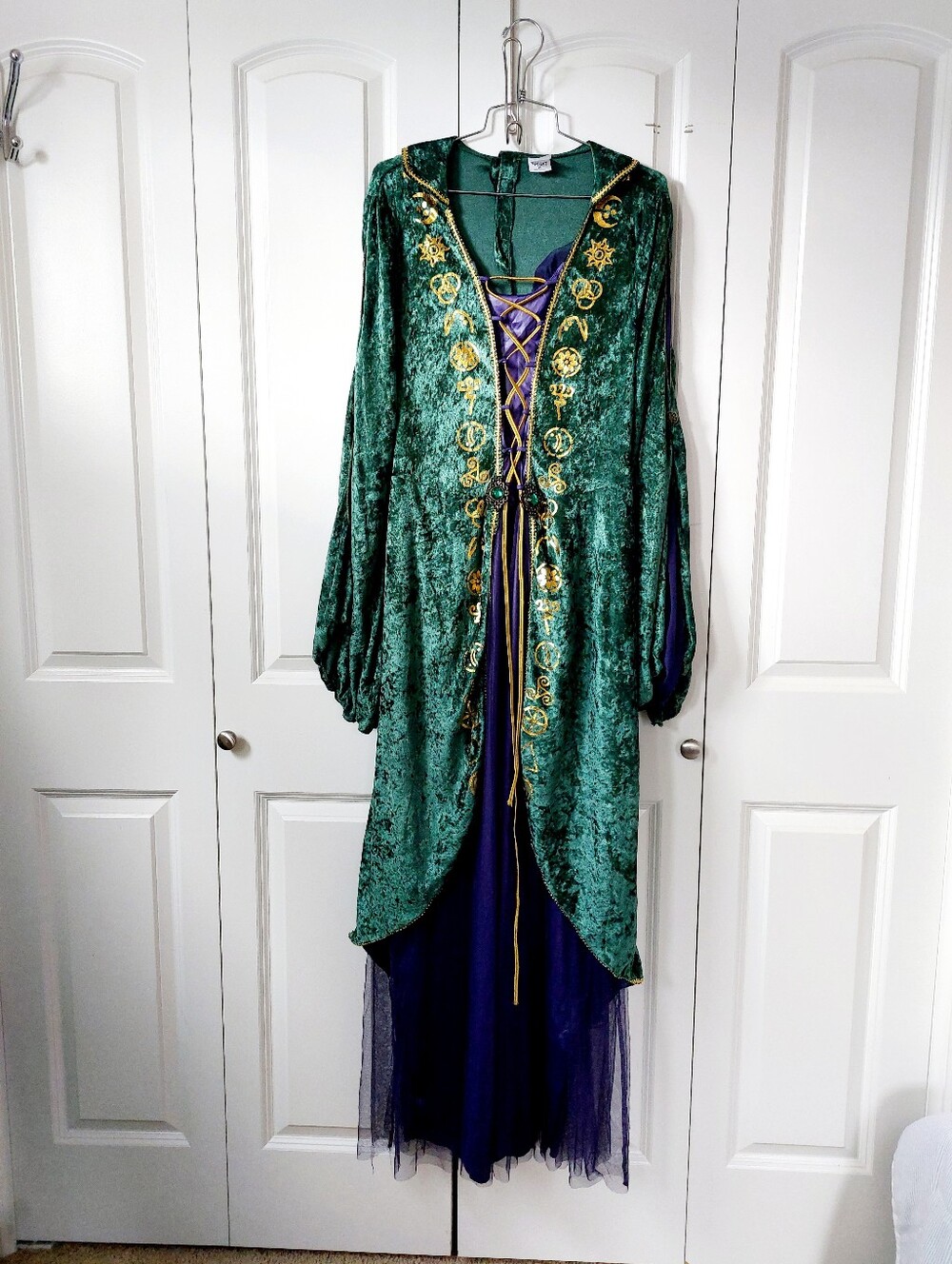 Green Winifred Hocus Pocus Dress size XLarge Adult Witch Renaissance Disney Spir